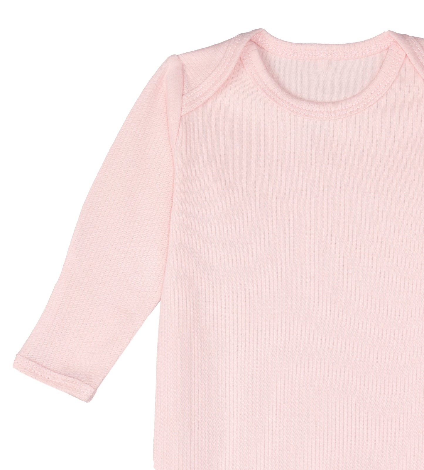 Newborn Knotted Gown and Beanie in Delicate Pink