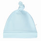 Newborn Knotted Gown and Beanie in Pearl Blue