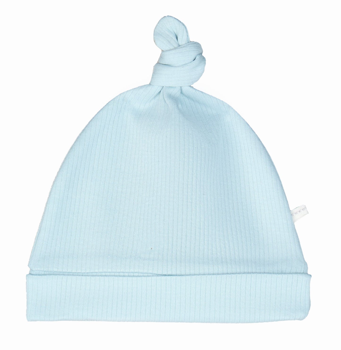 Newborn Knotted Gown and Beanie in Pearl Blue