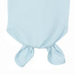 Newborn Knotted Gown and Beanie in Pearl Blue