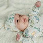 Newborn Knotted Gown and Beanie in Dino Print