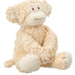 Plush monkey toy on a white background