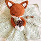 Sara Crocheted Fox Lovey