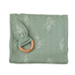 100% Organic Cotton Swaddle and Rattle Gift Pack Soft Green