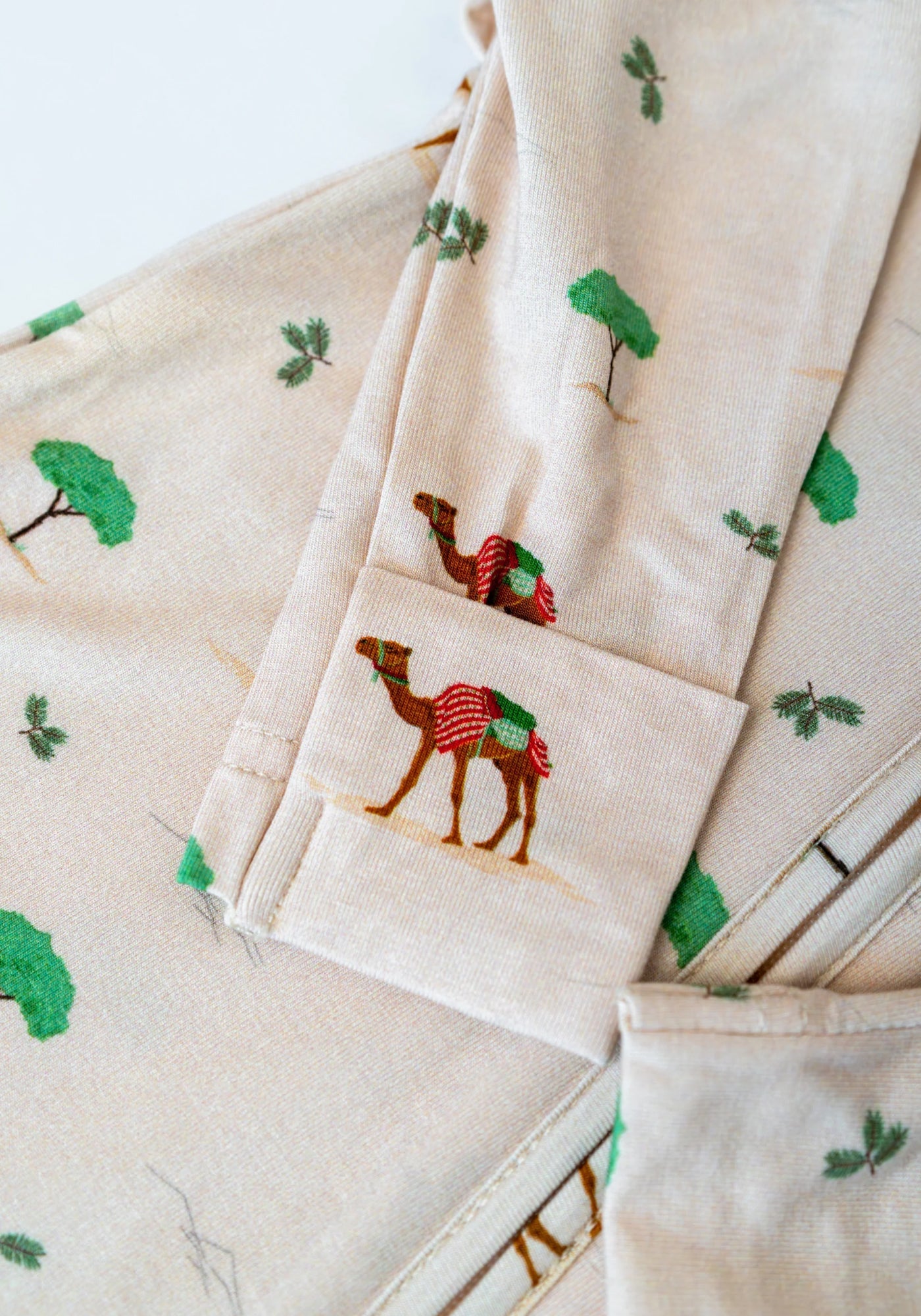 Camel Print Zippered Sleepsuit