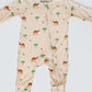 Camel Print Zippered Sleepsuit