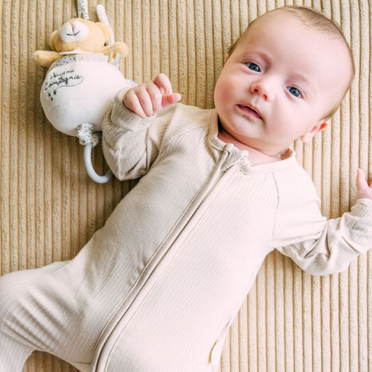 Beaux Desert Zip sleepsuit onesie neutral