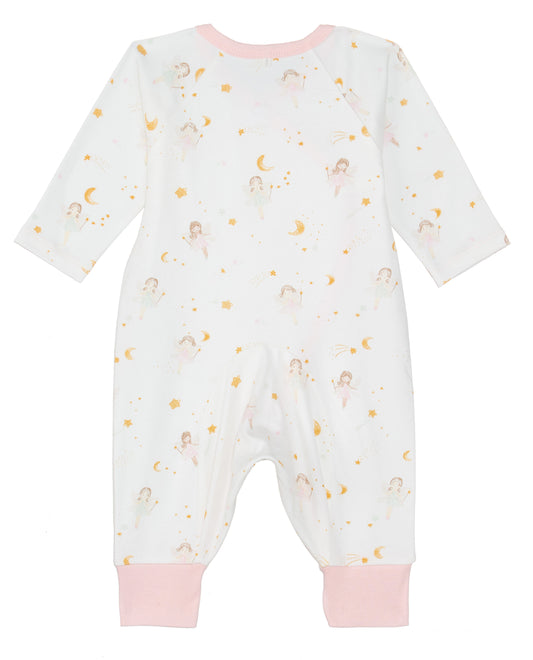 Side Snap Kimono Onesie in Dreamland Girls