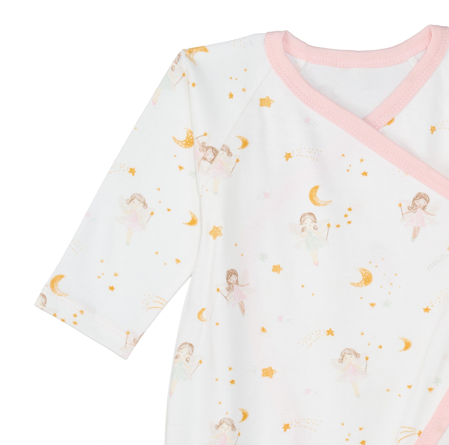 Side Snap Kimono Onesie in Dreamland Girls