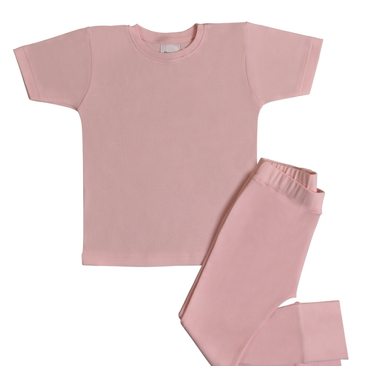 pink girl organic cotton pyjamas
