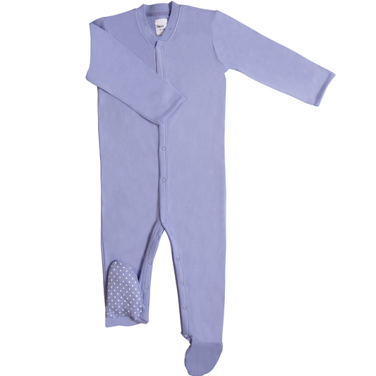 sweet lavender baby sleepsuit