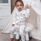 princess print baby girl zip sleepsuit