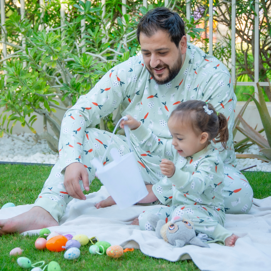 Organic cotton easter pyjamas matching family