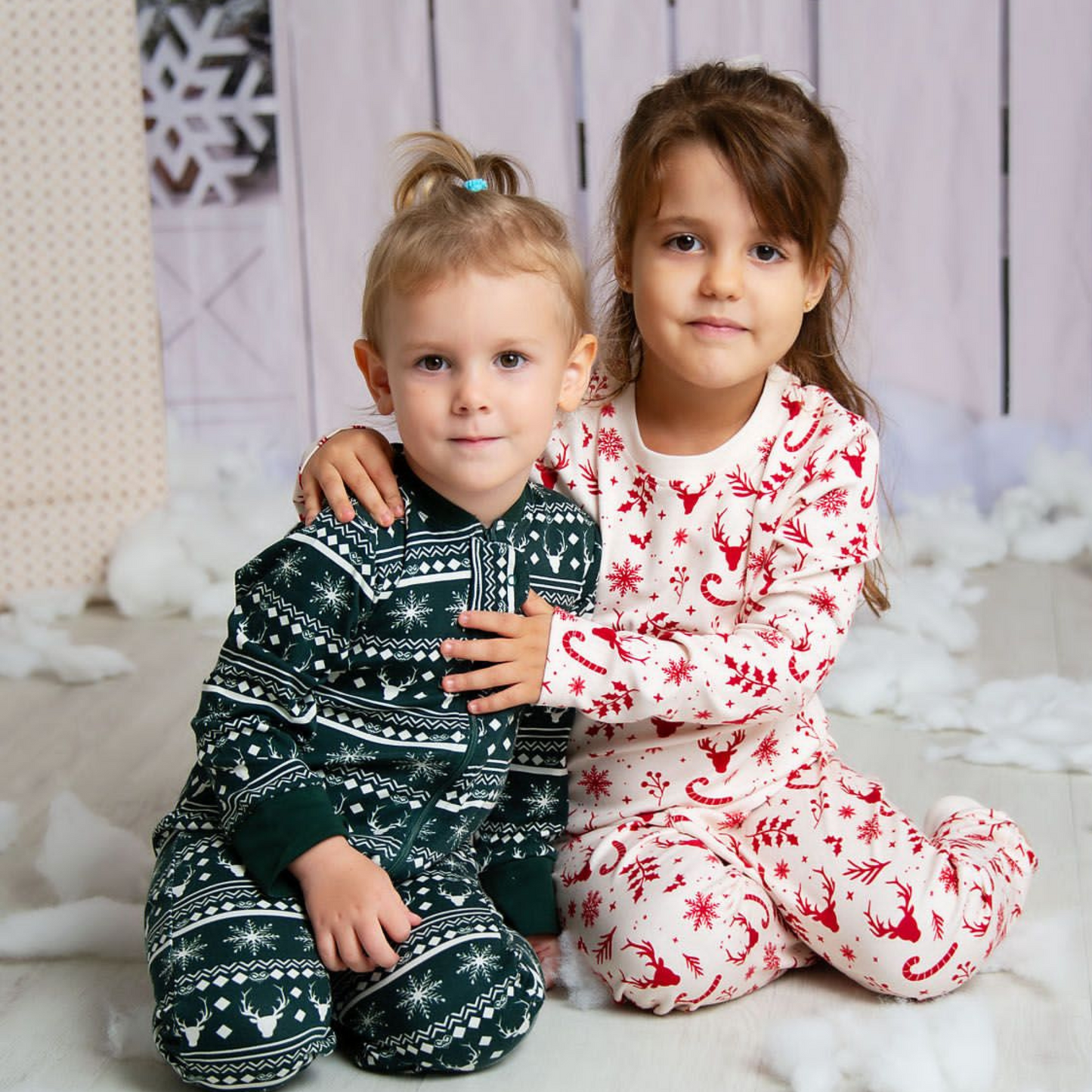 Snowflake Snuggles Christmas Zip Sleepsuit