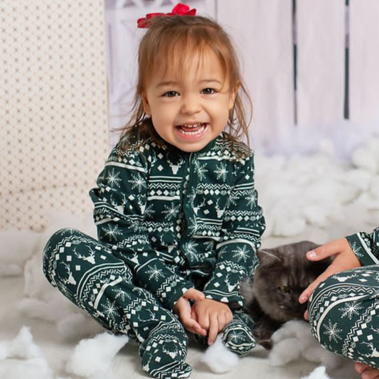 Matching family christmas pjs for baby