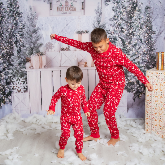 Christmas Deerest Dreams Matching Family PJs in Adrenaline Rush