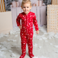 Christmas Deerest Dreams Matching Family Footed Sleepsuit in Adrenaline Rush