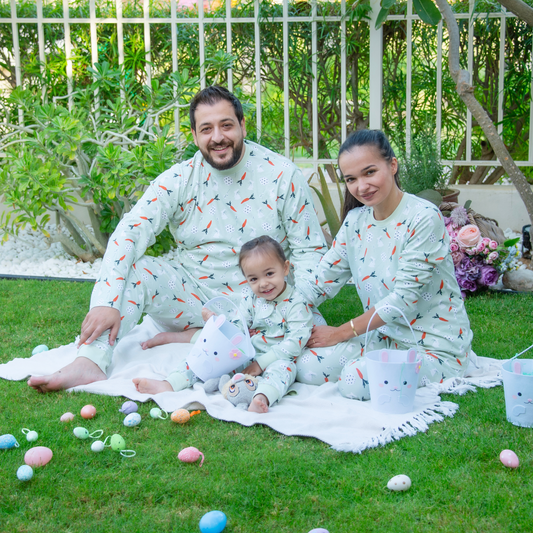 Organic cotton easter pyjamas matching family
