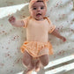Organic Bamboo Spandex Onesie Dress Peach