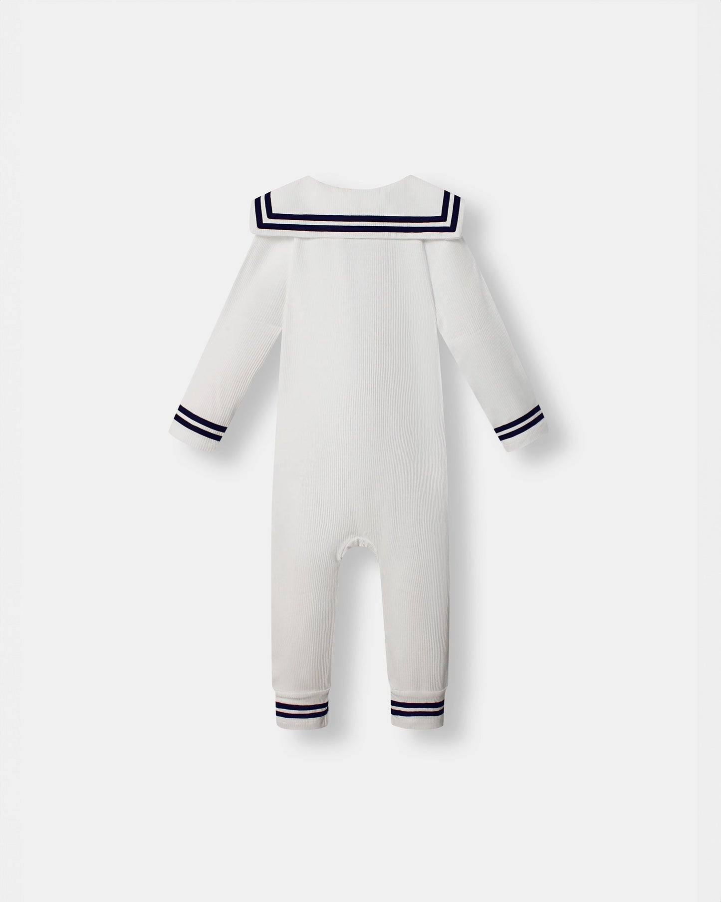 All On Board Playsuit - White (Footless) - Atlas & Maya