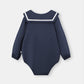 First Mate Romper - Navy Blue - Atlas & Maya