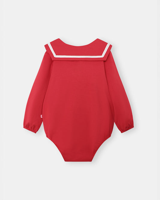 First Mate Romper - Red - Atlas & Maya