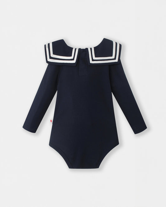 Nautical Magnetic Bodysuit - Navy Blue - Atlas & Maya