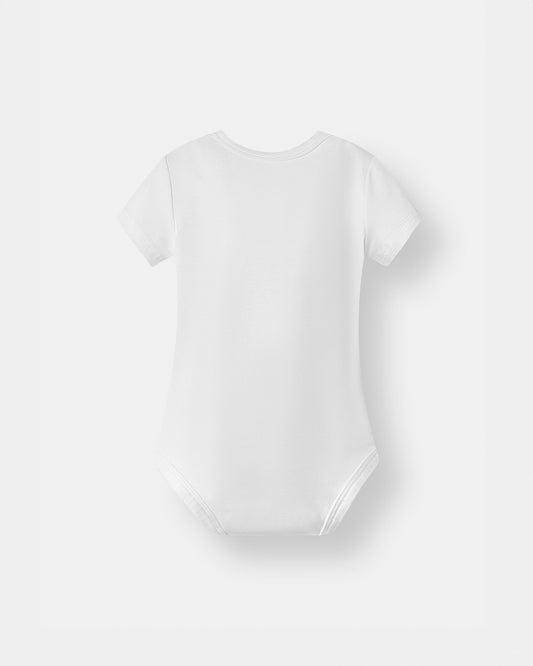 Pocket Short Sleeve Magnetic Bodysuit - White - Atlas & Maya