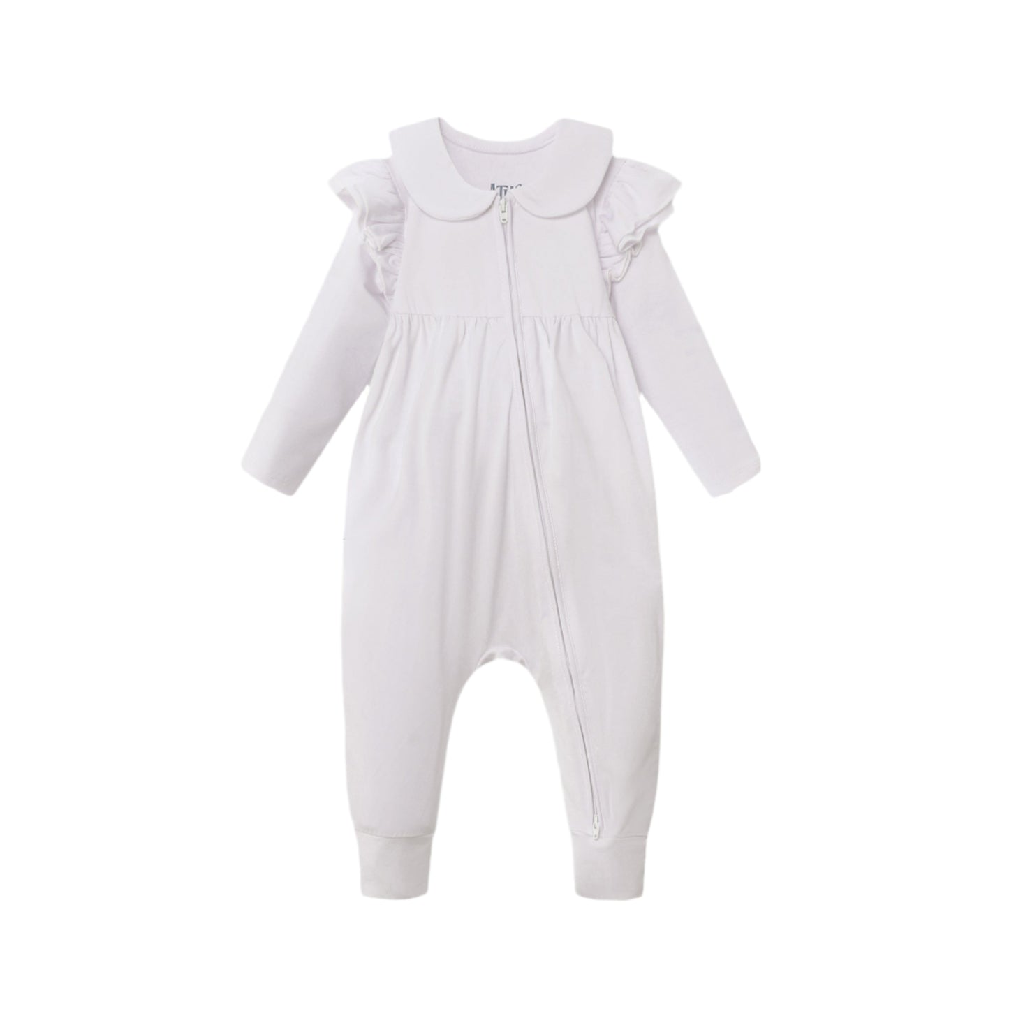 White Ruffle Truffle Playsuit