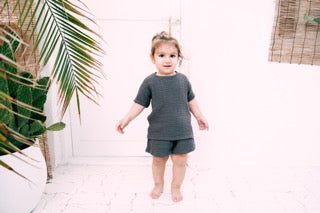 Beaux Desert Cotton Muslin Tshirt and Shorts Set for Babies, kids and teens