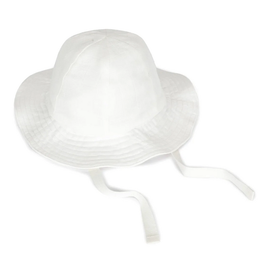 White Muslin Sun Hat