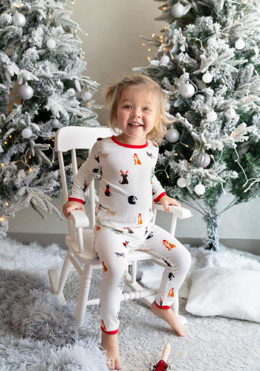 Santa Paws 2-piece Christmas Pajamas